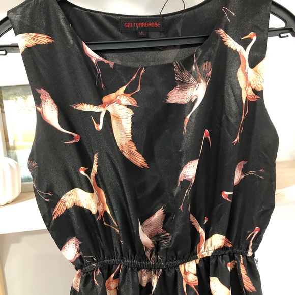 Spring Flare Dress Crane Pattern fits Sm/Med - Picture 5 of 8